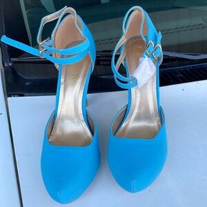 Dream Pairs. Size 9.        3"heels. Teal ? Blue